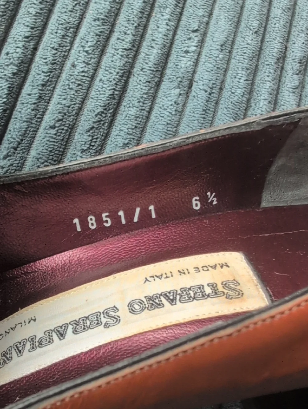 RARE Stefano Serapian 6.5 Vintage Women's Brown Square Toe Heel Italy Milan